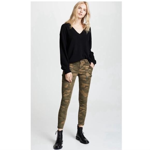 JOIE Park Skinny Pants Size 25 Jeans Camo Camouflage Fatigue Casual Pockets NWT - Picture 1 of 16